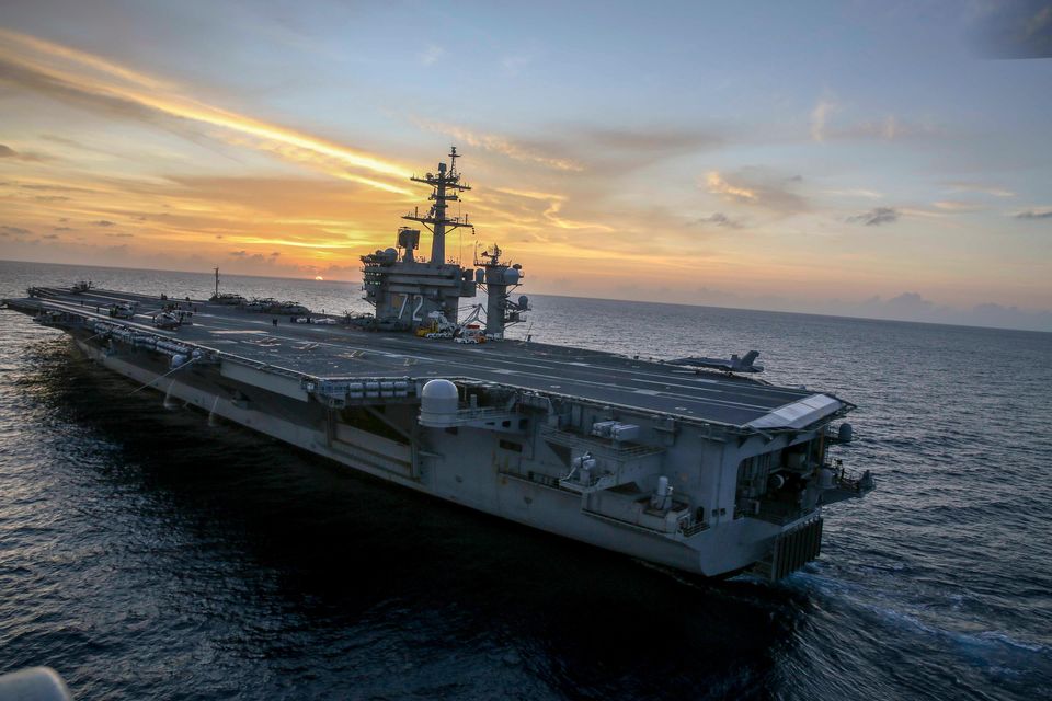 The USS Abraham Lincoln has been in the Asia Pacific (Alamy/PA)