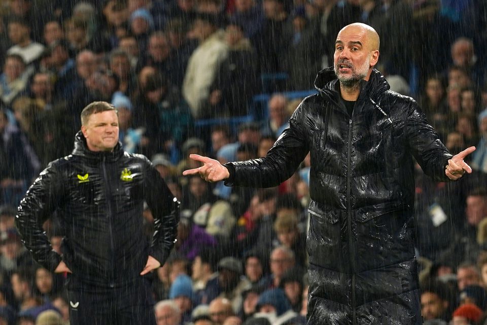 Guardiola maintains he has lost none of his hunger despite speculation he could leave City next summer (Martin Rickett/PA)