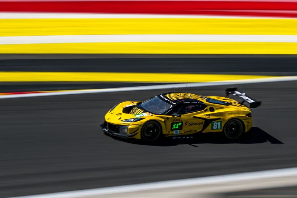 Charlie Eastwood in action at Spa-Francorchamps in Belgium in the FIA World Endurance Championship