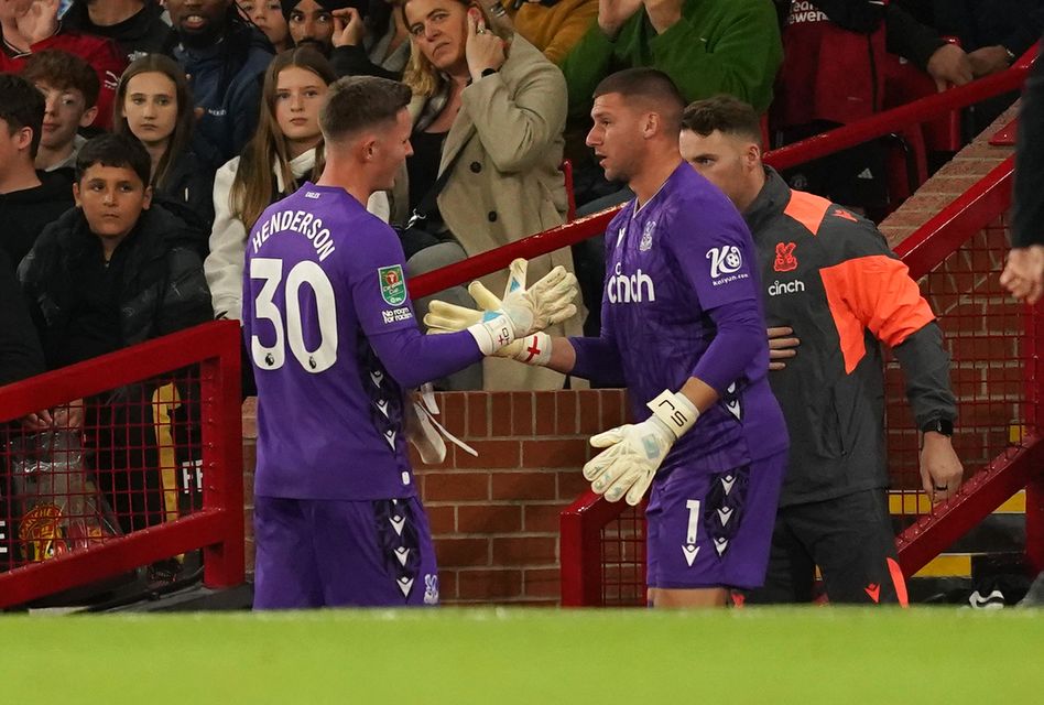 Dean Henderson and Sam Johnstone were Palace team-mates (Martin Rickett/PA)