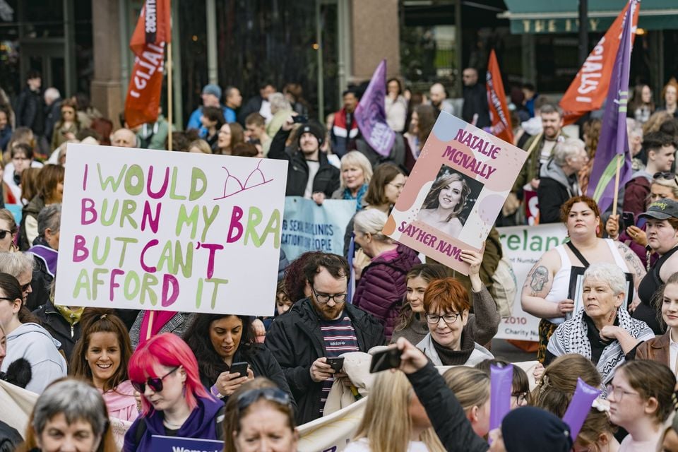 Reclaim the Agenda International Women’s Day parade takes place in Belfast on March 8th 2025 (Photo by Kevin Scott)
