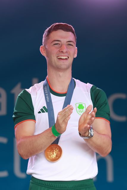 Rhys McClenaghan, 25 and from Co Down, won gold in the pommel horse final (Liam McBurney/PA)