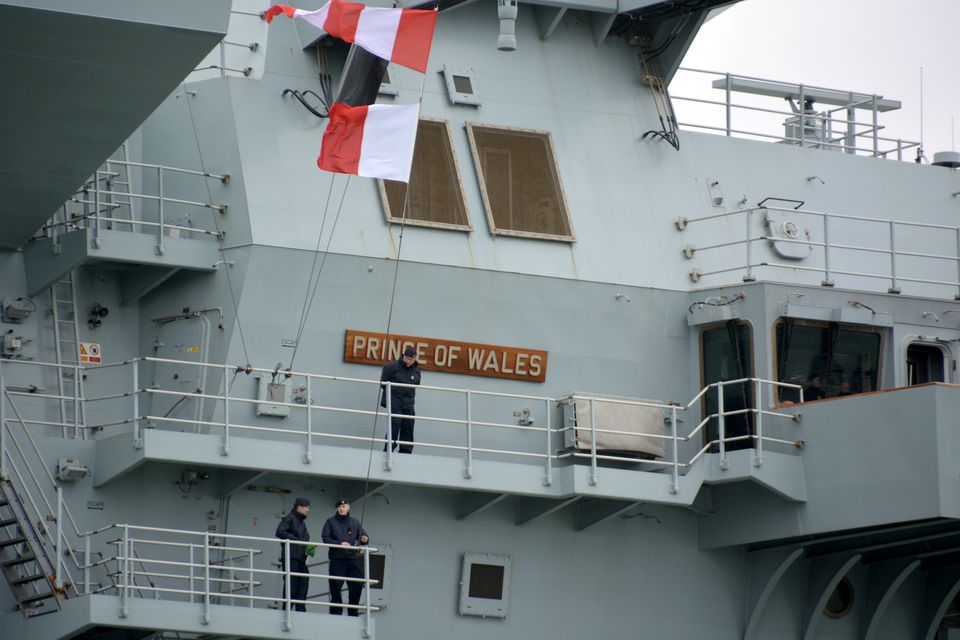 HMS Prince of Wales returns to Portsmouth Naval Base (Ben Mitchell/PA)