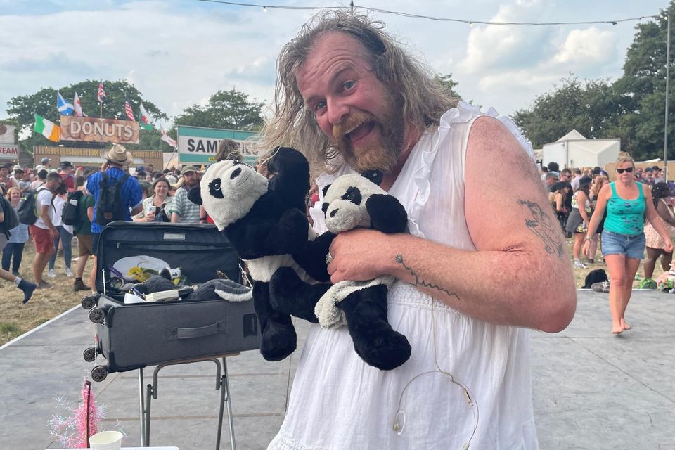 Belfast comedian Paul Currie entertains crowds at Glastonbury festival ...