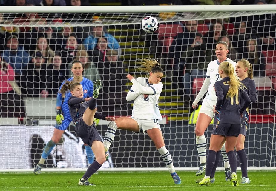 Jessica Park attempts a shot (Martin Rickett/PA)