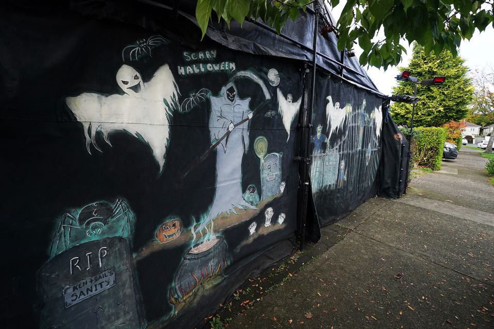 The entrance to the house of horrors (Brian Lawless/PA)