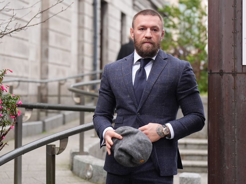 Conor McGregor outside the High Court in Dublin (Niall Carson/PA)