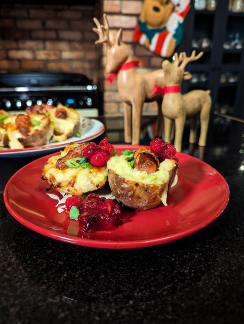 Ricky Robinson’s Festive Loaded Potato Skins