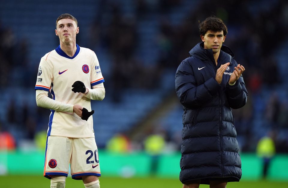 Chelsea’s Cole Palmer played 90 minutes of the win at Leicester (Bradley Collyer/PA)