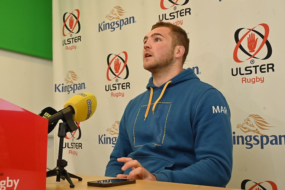 Marcus Rea speaks to the media ahead of Ulster's clash with Benetton