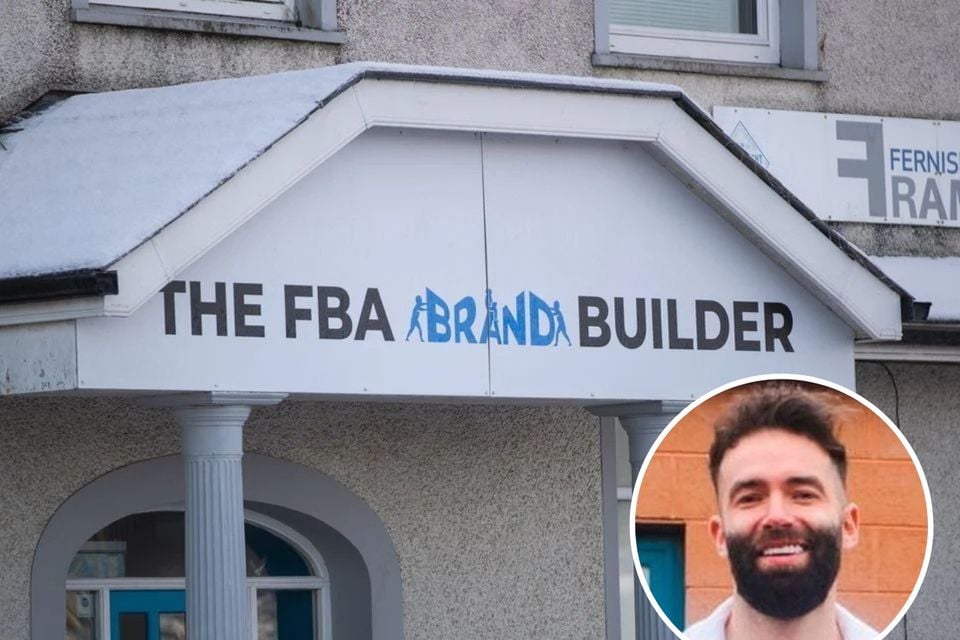 The FBA Brand Builder offices close to Ballymena. Inset: Darren Campbell
