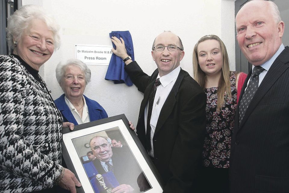 Tribute to Malcolm Brodie on Mary Peters track BelfastTelegraph