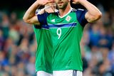 thumbnail: Will Grigg scores in action during the friendly between Northern Ireland and Belarus as the last home game before heading to the Euros. Photo by Kevin Scott / Presseye