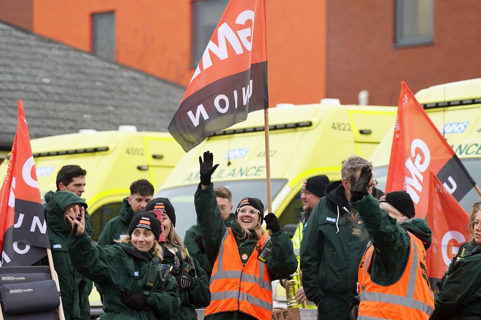 It follows a day of strikes by thousands of ambulance workers across England and Wales on Monday (Jacob King/PA)