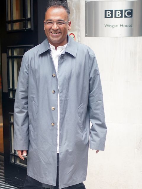 Krishnan Guru-Murthy outside Wogan House in London (Yui Mok/PA)