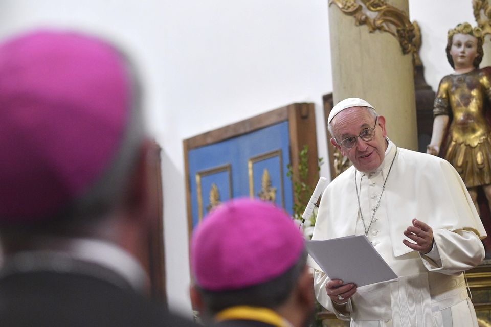 The Pope discussed the abuse scandal during a visit to Chile (Luca Zennaro/AP)