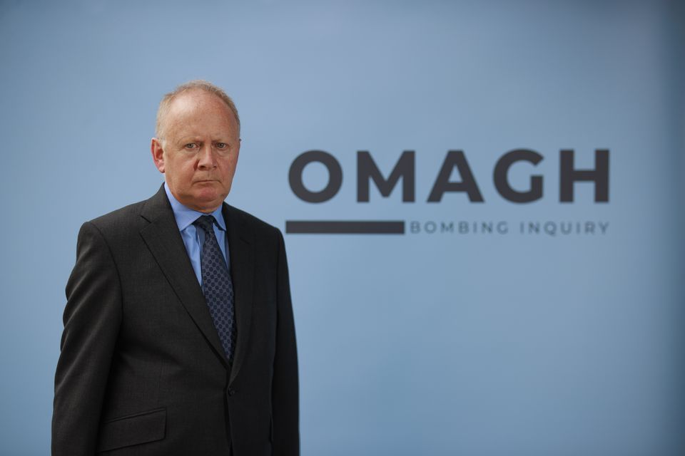 Omagh Bombing Inquiry chairman Lord Turnbull at the Strule Arts Centre in Omagh (Liam McBurney/PA)