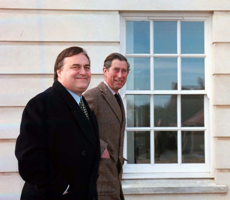 Charles, as then-Prince of Wales, took deputy prime minister John Prescott on a tour of his Poundbury development in 1998, after personally inviting him to visit (Barry Batchelor/PA)