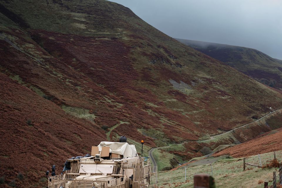 The laser weapon was mounted on a Wolfhound vehicle (Ministry of Defence/PA)