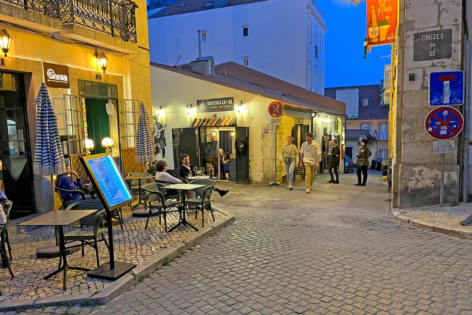 Traditional restaurants in Alfama, the old town