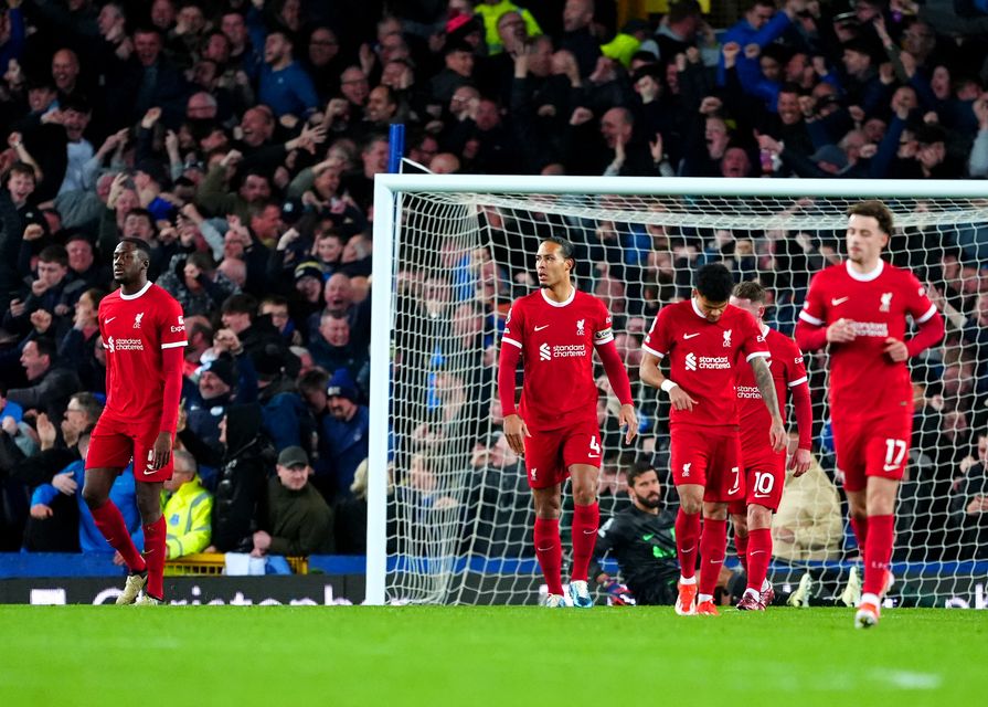 Liverpool’s players lacked the appetite for a fight against Everton, according to captain Virgil van Dijk (Peter Byrne/PA)
