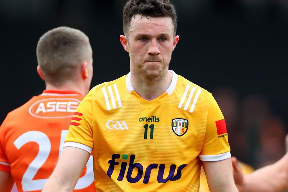 Antrim’s Ruairí McCann has suffered two county championship final defeats with St Mary’s Aghagallon