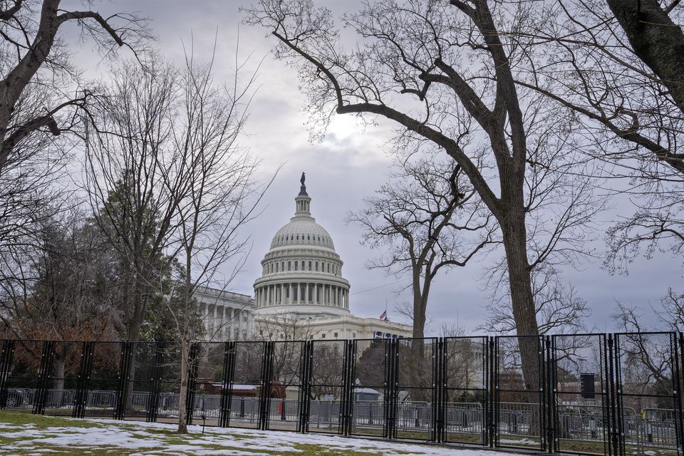 Preparations are continuing for Inauguration Day in Washington (J Scott Applewhite/AP)