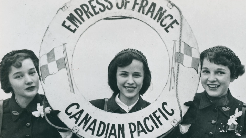 The women travelled aboard the Empress of France from Canada to Liverpool in 1953 (FeltFilm/PA)