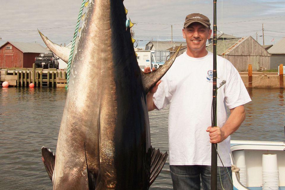 Antrim angler Thomas reels in monster tuna in Canada
