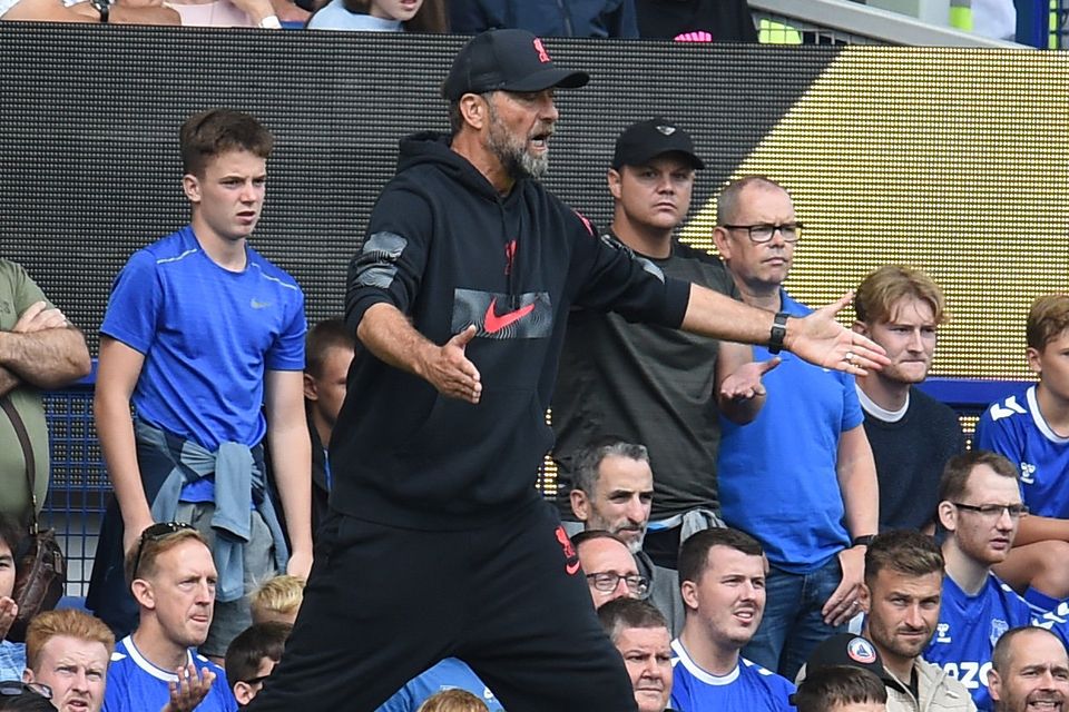 Jurgen Klopp will lead his side at Goodison Park for the last time as Liverpool boss
