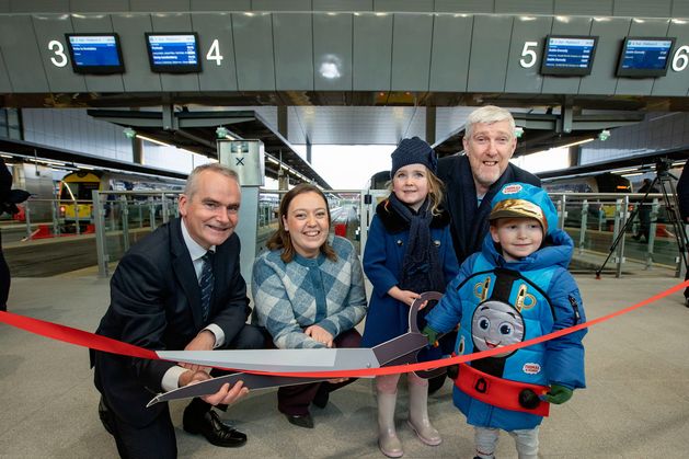 ‘It’s a moment in history’: Rail services get underway at Belfast’s Grand Central station