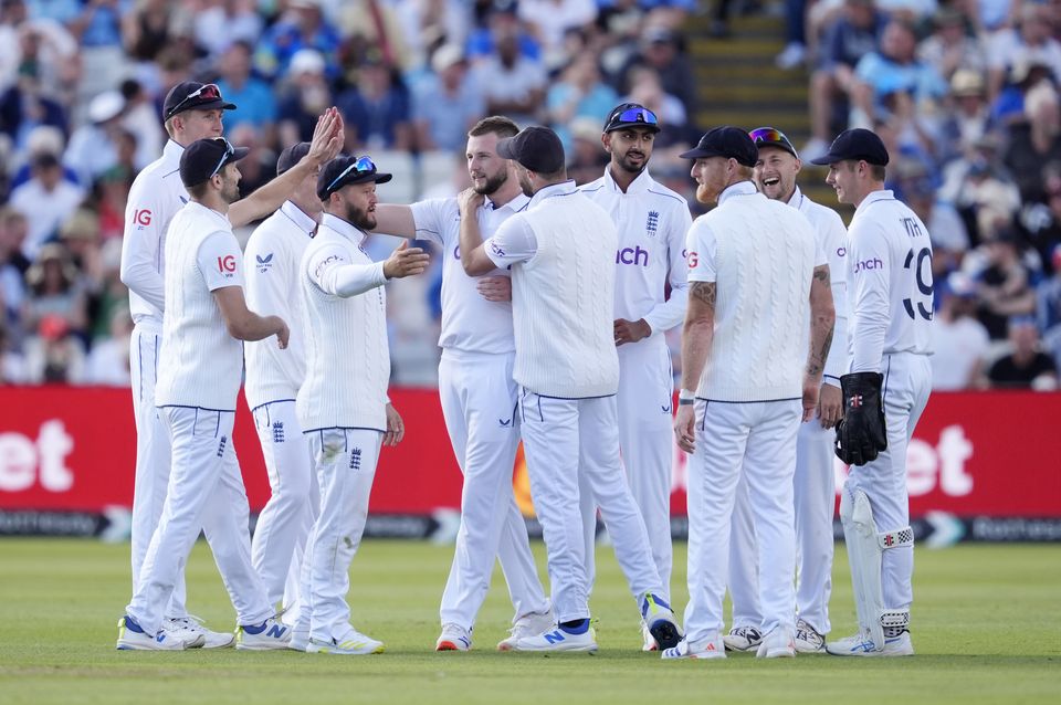 England finished day two on top at Edgbaston (Nick Potts/PA)