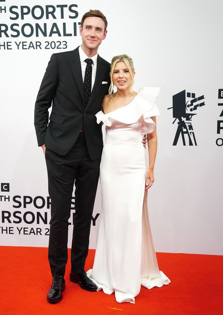 Stuart Broad and Mollie King (David Davies/PA)