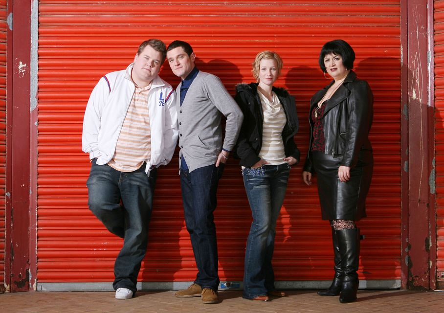 Gavin and Stacey stars pose for promotional material for the first season of the show (BBC/Baby Cow Productions/Neil Bennett/PA)