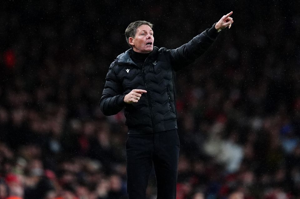 Oliver Glasner rued Crystal Palace’s display at the Emirates Stadium (Mike Egerton/PA)