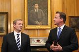 thumbnail: Irish Taoiseach  Enda Kenny talks with Britain's Prime Minister David Cameron at Government buildings where the two held talks prior to attending the state dinner in honour of Queen Elizabeth II
