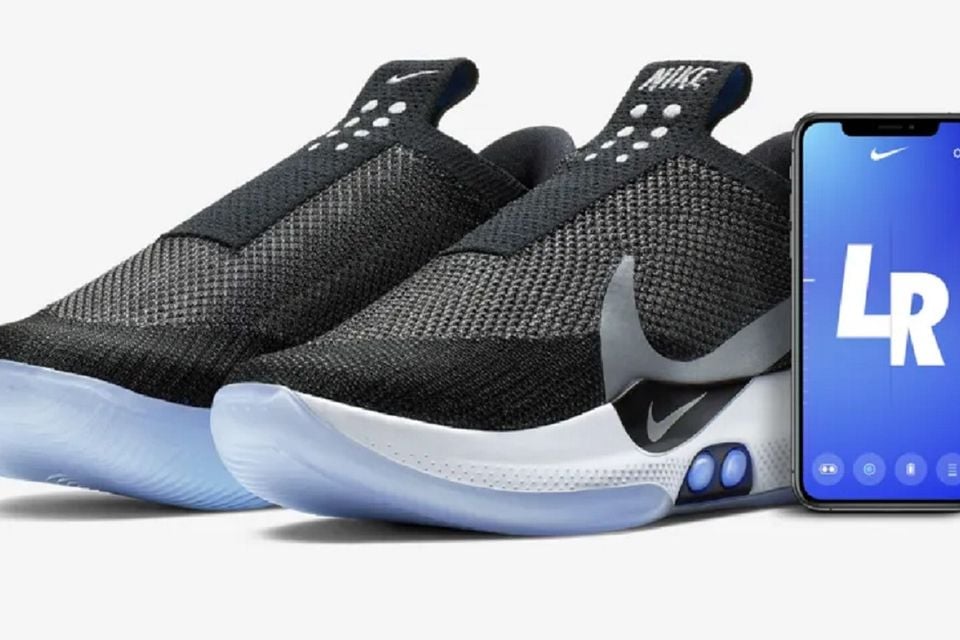 Nike's new self-lacing basketball shoes can be adjusted with a