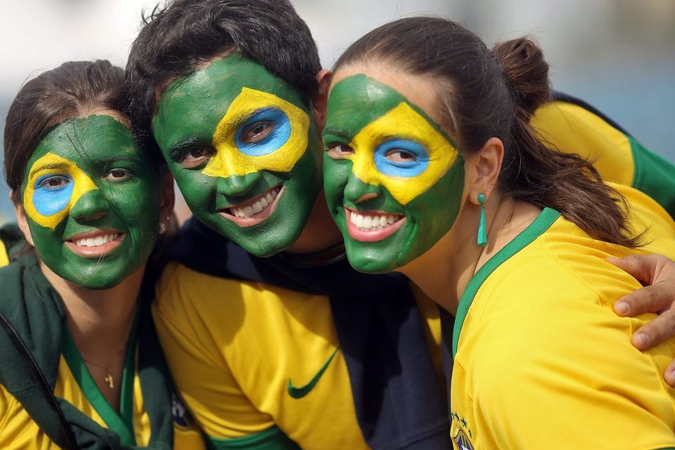 BRASILIA, BRAZIL - JUNE 23: Fans arrive before the Group A match between Brazil and Cameroon at Estadio Nacional on June 23, 2014 in Brasilia, Brazil. (Photo by Celso Junior/Getty Images)