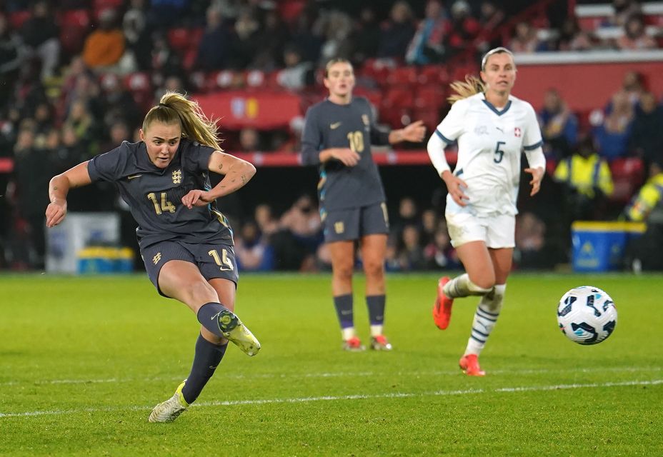 Georgia Stanway hit the post (Martin Rickett/PA)