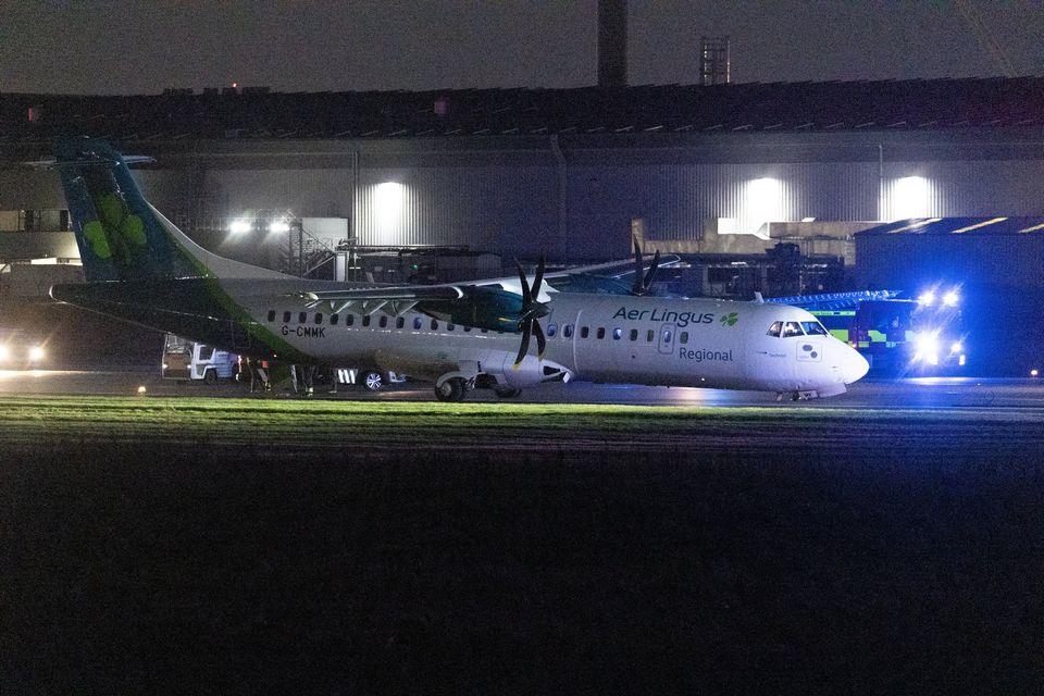 Incident involving plane at Belfast City Airport the 22nd December 2024 (Photo by Luke Jervis / Belfast Telegraph)