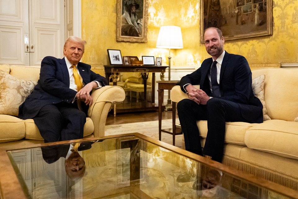 The Prince of Wales meeting US President-elect Donald Trump in Paris (Aaron Chown/PA)