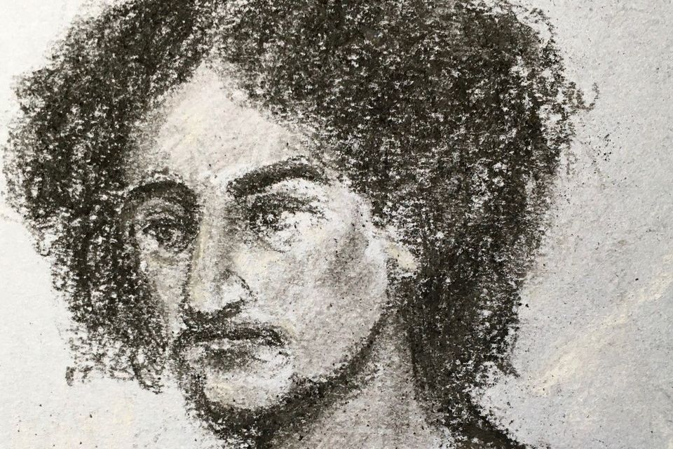 Court artist sketch of Danyal Hussein at the Old Bailey (Elizabeth Cook/PA)