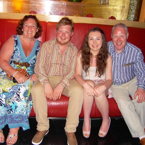 The Black family, left to right, Yvonne, Kyle, Kyra and David, on holiday in Dubai earlier this year