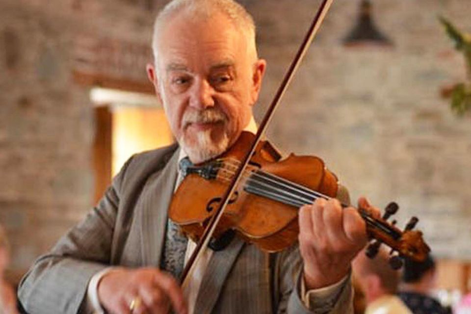 Paddy O'Flaherty playing the violin