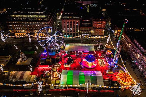 Winterfest in George Square, Glasgow city centre