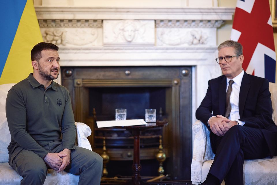 Sir Keir met the Ukrainian leader in Downing Street (Benjamin Cremel/PA)