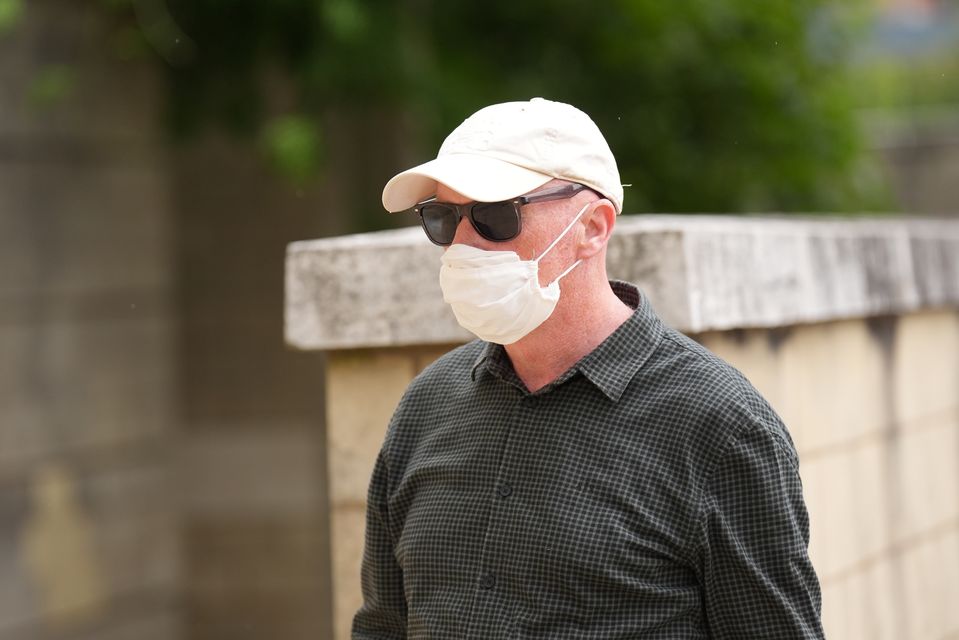 Tory councillor Raymond Connolly arriving at Northampton Crown Court, where his wife Lucy was remanded in custody (Matthew Cooper/PA)