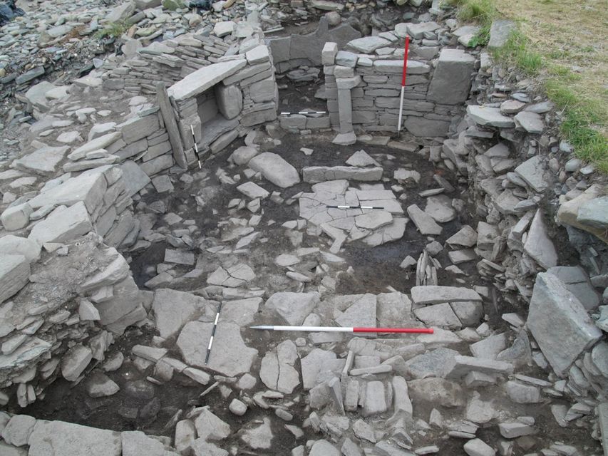 Pictish smithy in Orkney (Swandro Orkney Coastal Archaeology Trust/PA)