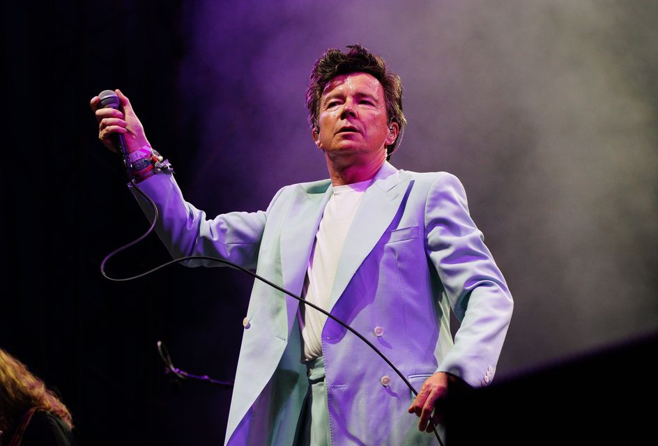 Rick Astley has recently been playing the Glastonbury Festival (Ben Birchall/PA)