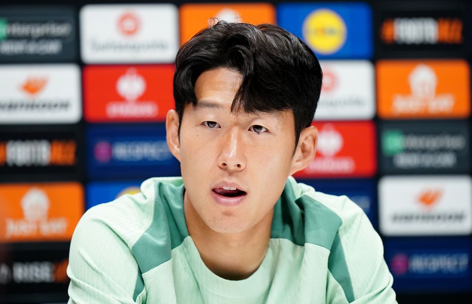 Son Heung-Min spoke to the media at Hotspur Way training ground on Wednesday (Zac Goodwin/PA)